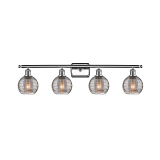 A thumbnail of the Innovations Lighting 516-4W 9 36 Athens Deco Swirl Vanity Polished Chrome / Light Smoke Deco Swirl