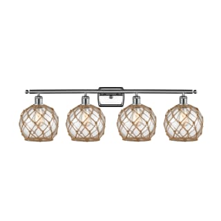 A thumbnail of the Innovations Lighting 516-4W Farmhouse Rope Polished Chrome / Clear / Black