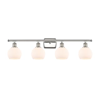 A thumbnail of the Innovations Lighting 516-4W-10-36 Athens Vanity Polished Nickel / Matte White