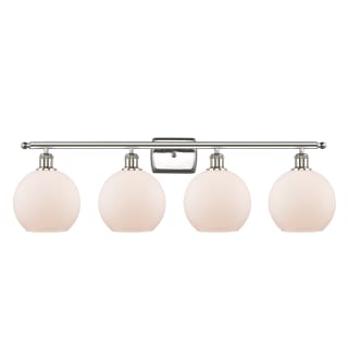 A thumbnail of the Innovations Lighting 516-4W-11-36 Athens Vanity Polished Nickel / Matte White