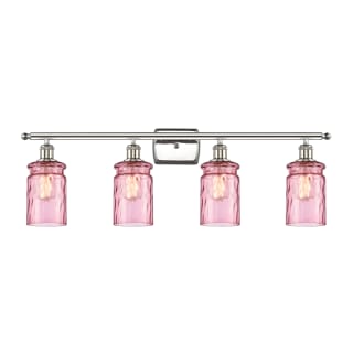 A thumbnail of the Innovations Lighting 516-4W Candor Polished Nickel / Sweet Lilac Waterglass