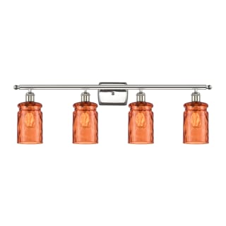 A thumbnail of the Innovations Lighting 516-4W Candor Polished Nickel / Turmeric Waterglass