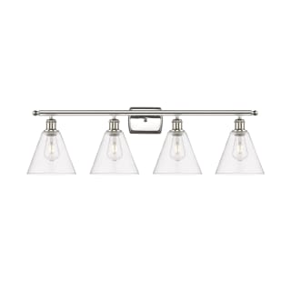 A thumbnail of the Innovations Lighting 516-4W-11-38 Berkshire Vanity Polished Nickel / Clear