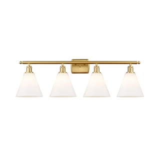 A thumbnail of the Innovations Lighting 516-4W-12-38 Berkshire Vanity Satin Gold / Matte White