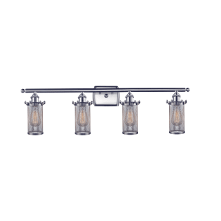 A thumbnail of the Innovations Lighting 516-4W Bleecker Brushed Satin Nickel / Mesh Cylinder