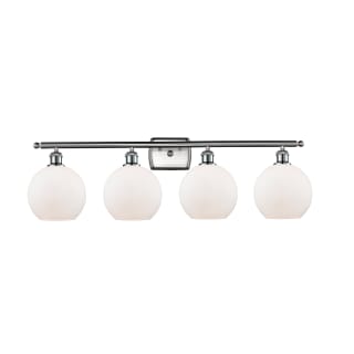 A thumbnail of the Innovations Lighting 516-4W-11-36 Athens Vanity Brushed Satin Nickel / Matte White