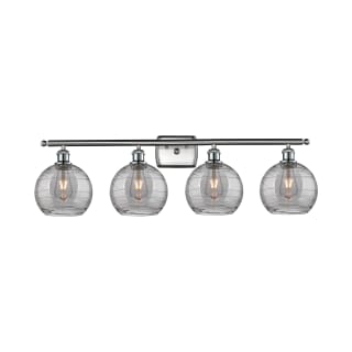 A thumbnail of the Innovations Lighting 516-4W 11 38 Athens Deco Swirl Vanity Brushed Satin Nickel / Light Smoke Deco Swirl