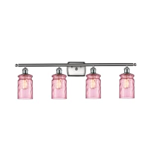 A thumbnail of the Innovations Lighting 516-4W Candor Brushed Satin Nickel / Sweet Lilac Waterglass