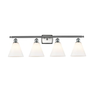 A thumbnail of the Innovations Lighting 516-4W-11-38 Berkshire Vanity Brushed Satin Nickel / Matte White