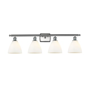 A thumbnail of the Innovations Lighting 516-4W-11-38 Bristol Vanity Brushed Satin Nickel / Matte White