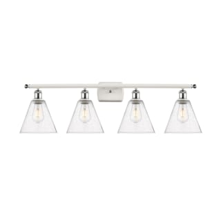 A thumbnail of the Innovations Lighting 516-4W-11-38 Berkshire Vanity White and Polished Chrome / Seedy