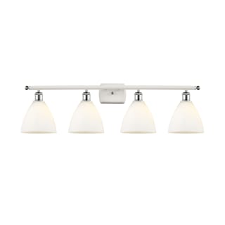 A thumbnail of the Innovations Lighting 516-4W-11-38 Bristol Vanity White and Polished Chrome / Matte White