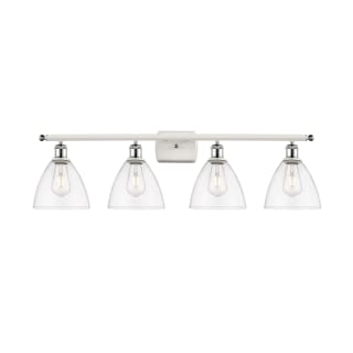 A thumbnail of the Innovations Lighting 516-4W-11-38 Bristol Vanity White and Polished Chrome / Clear