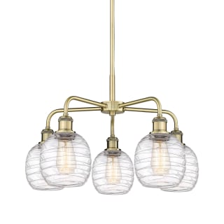 A thumbnail of the Innovations Lighting 516-5CR-15-24 Belfast Chandelier Antique Brass / Deco Swirl