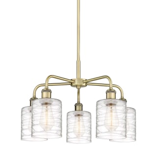 A thumbnail of the Innovations Lighting 516-5CR-15-23 Cobbleskill Chandelier Antique Brass / Deco Swirl