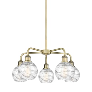 A thumbnail of the Innovations Lighting 516-5CR-15-24 Athens Deco Swirl Chandelier Antique Brass / Clear Deco Swirl