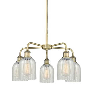 A thumbnail of the Innovations Lighting 516-5CR-15-23 Caledonia Chandelier Antique Brass / Mouchette