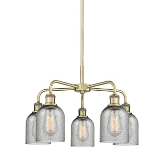 A thumbnail of the Innovations Lighting 516-5CR-15-23 Caledonia Chandelier Antique Brass / Charcoal