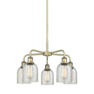 A thumbnail of the Innovations Lighting 516-5CR-15-23 Caledonia Chandelier Antique Brass / Mica