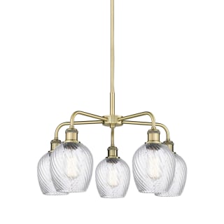 A thumbnail of the Innovations Lighting 516-5CR-15-23 Salina Chandelier Antique Brass / Clear Spiral Fluted