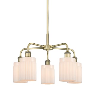 A thumbnail of the Innovations Lighting 516-5CR-15-23 Hadley Chandelier Antique Brass / Matte White