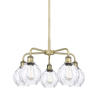 A thumbnail of the Innovations Lighting 516-5CR-15-24 Waverly Chandelier Antique Brass / Clear