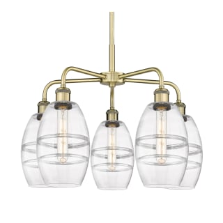 A thumbnail of the Innovations Lighting 516-5CR-14-24 Vaz Chandelier Antique Brass / Clear