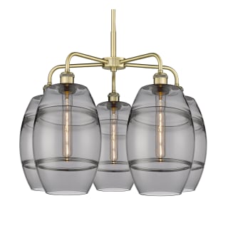 A thumbnail of the Innovations Lighting 516-5CR-15-26 Vaz Chandelier Antique Brass / Smoked