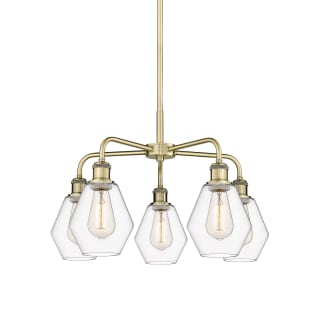 A thumbnail of the Innovations Lighting 516-5CR-16-24 Cindyrella Chandelier Antique Brass / Clear