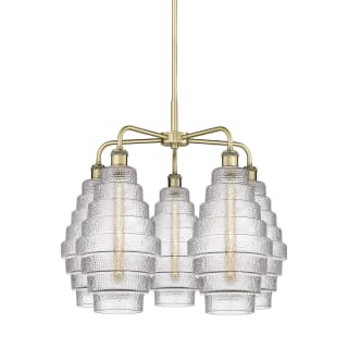 A thumbnail of the Innovations Lighting 516-5CR-23-26 Cascade Chandelier Antique Brass / Clear