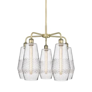 A thumbnail of the Innovations Lighting 516-5CR-22-25 Windham Chandelier Antique Brass / Seedy