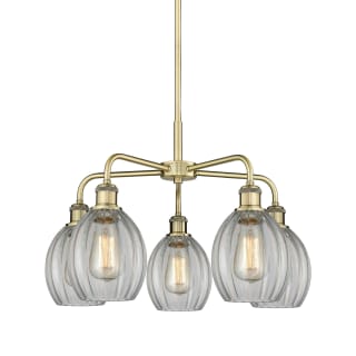 A thumbnail of the Innovations Lighting 516-5CR-16-24 Eaton Chandelier Antique Brass / Clear