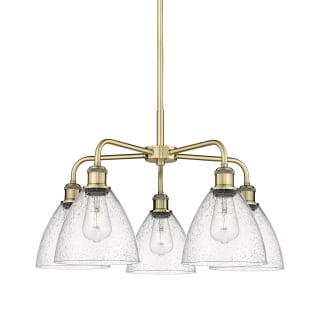 A thumbnail of the Innovations Lighting 516-5CR-16-26 Bristol Glass Chandelier Antique Brass / Seedy