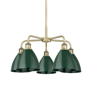 A thumbnail of the Innovations Lighting 516-5CR-16-26 Ballston Dome Chandelier Antique Brass / Green