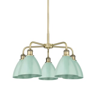 A thumbnail of the Innovations Lighting 516-5CR-16-26 Ballston Dome Chandelier Antique Brass / Seafoam