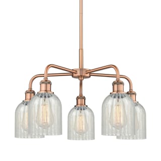 A thumbnail of the Innovations Lighting 516-5CR-15-23 Caledonia Chandelier Antique Copper / Mouchette