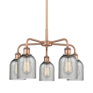 A thumbnail of the Innovations Lighting 516-5CR-15-23 Caledonia Chandelier Antique Copper / Charcoal