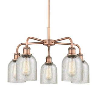 A thumbnail of the Innovations Lighting 516-5CR-15-23 Caledonia Chandelier Antique Copper / Mica