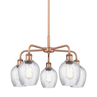 A thumbnail of the Innovations Lighting 516-5CR-15-23 Salina Chandelier Antique Copper / Clear Spiral Fluted