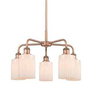 A thumbnail of the Innovations Lighting 516-5CR-15-23 Hadley Chandelier Antique Copper / Matte White