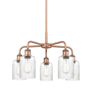 A thumbnail of the Innovations Lighting 516-5CR-15-23 Hadley Chandelier Antique Copper / Clear