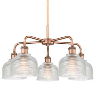 A thumbnail of the Innovations Lighting 516-5CR-15-24 Dayton Chandelier Antique Copper / Clear