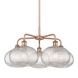 A thumbnail of the Innovations Lighting 516-5CR-15-28 Ithaca Chandelier Antique Copper / Clear Ithaca