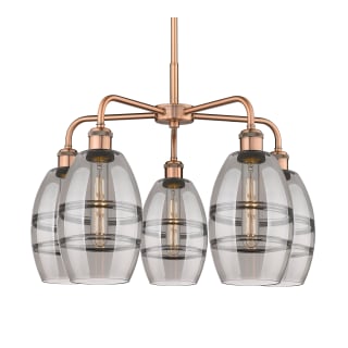 A thumbnail of the Innovations Lighting 516-5CR-14-24 Vaz Chandelier Antique Copper / Smoked