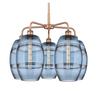 A thumbnail of the Innovations Lighting 516-5CR-15-26 Vaz Chandelier Antique Copper / Blue