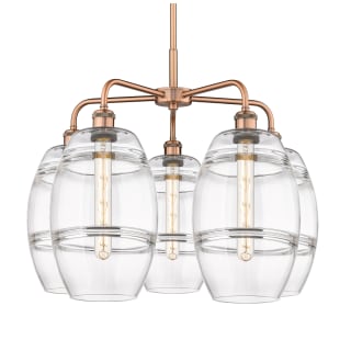 A thumbnail of the Innovations Lighting 516-5CR-15-26 Vaz Chandelier Antique Copper / Clear