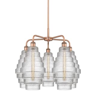 A thumbnail of the Innovations Lighting 516-5CR-23-26 Cascade Chandelier Antique Copper / Clear