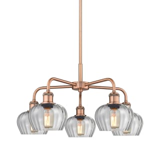 A thumbnail of the Innovations Lighting 516-5CR-14-25 Fenton Chandelier Antique Copper / Clear