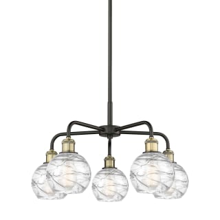 A thumbnail of the Innovations Lighting 516-5CR-15-24 Athens Deco Swirl Chandelier Black Antique Brass / Clear Deco Swirl