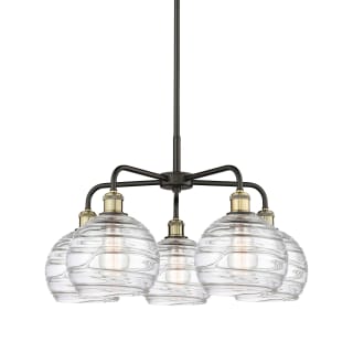 A thumbnail of the Innovations Lighting 516-5CR-16-26 Athens Deco Swirl Chandelier Black Antique Brass / Clear Deco Swirl